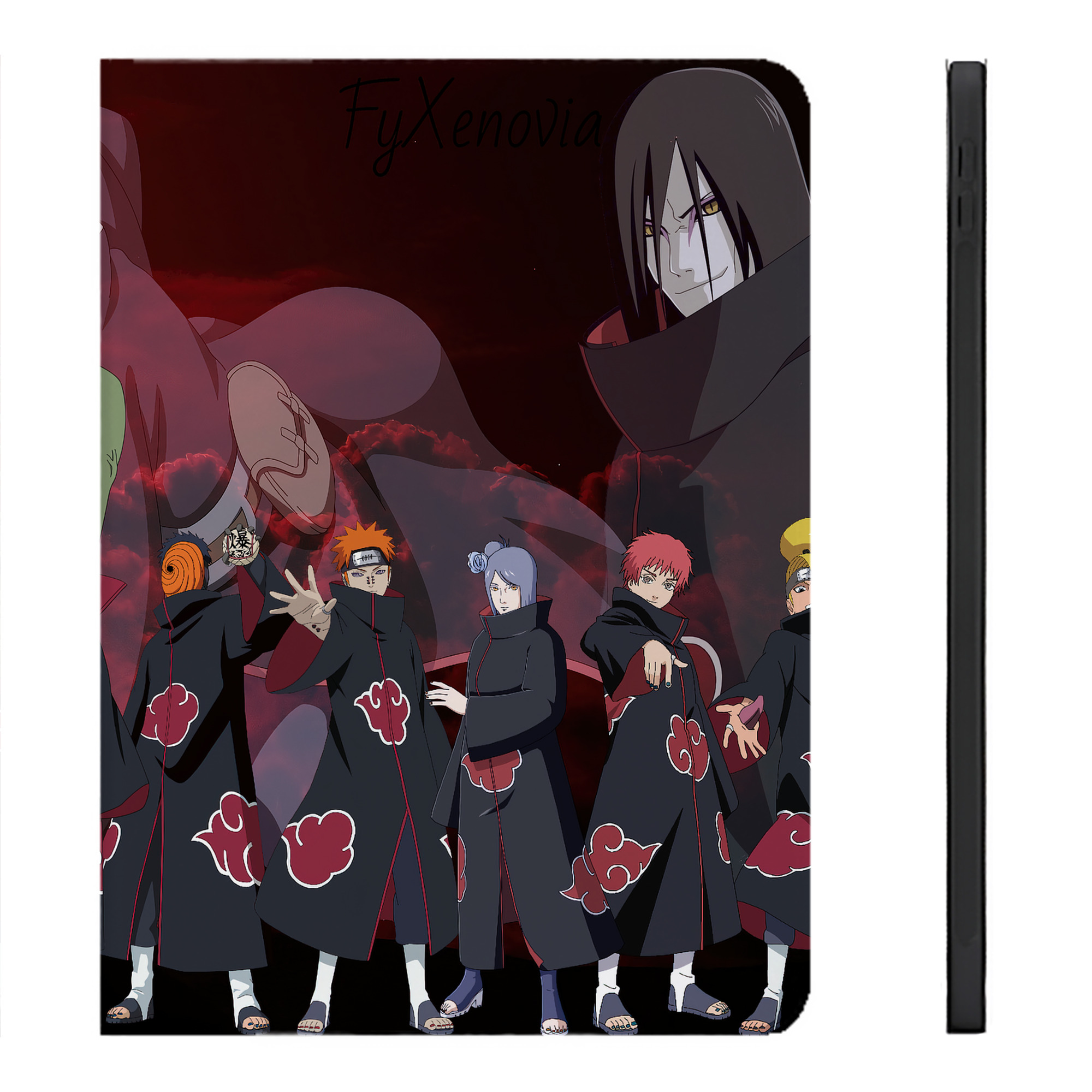 （画像用） NARUTO -ナルト- NARUTO -ナルト- 疾風伝 IPadケース ペンホルダー付き ブックスタイルデザイン
